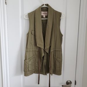 EUC F21 Vest with Cinchable Waist Tie